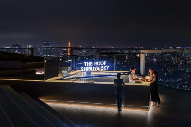 渋谷最高峰のルーフトップバー「THE ROOF SHIBUYA SKY（ザ・ルーフ 渋谷スカイ）」